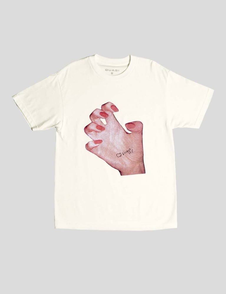 T-shirt QUASI mr. hand tee white